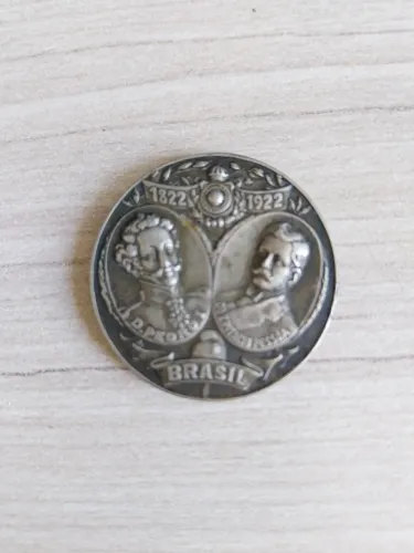 Medalha Original Prata Centenário da Independência 1822-1922