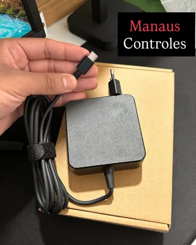Fonte de Notebook Tipo C Ideal para Lenovo e Dell