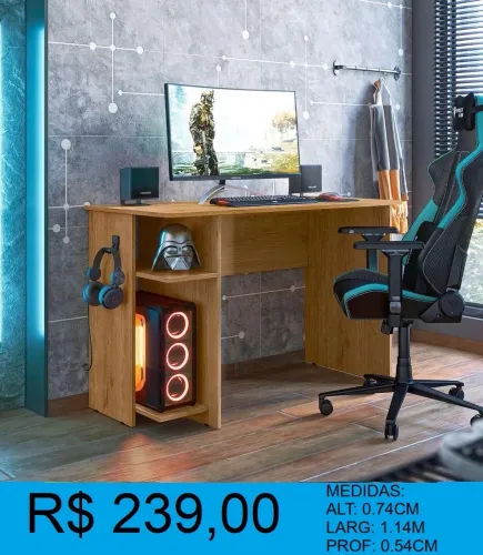 Escrivaninha- entrega e montagem em 48 horas 