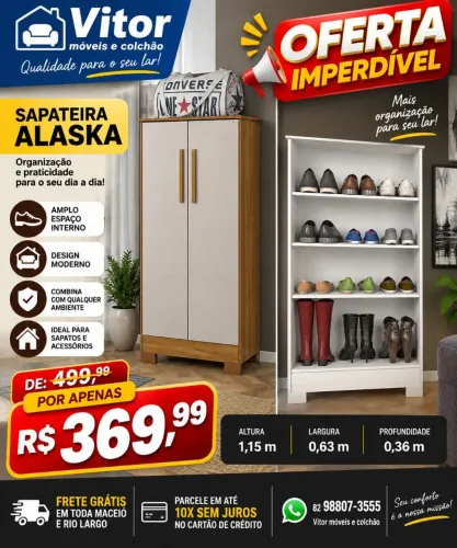 OFERTAS SAPATEIRA ALASKA