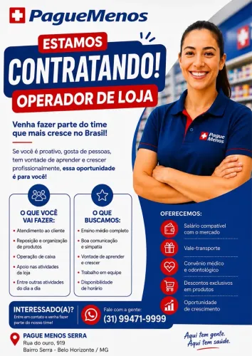 Atendente de loja (caixa)