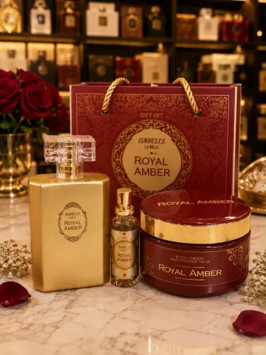Kit Isabelle lá belle Royal Amber perfume é fragancia