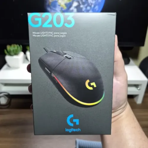 Mouse Gamer Logitech G203 RGB - Novo Lacrado