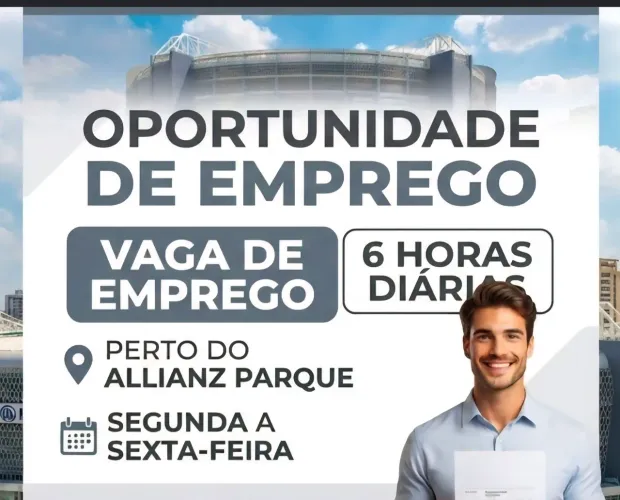 Vaga de emprego 6 horas