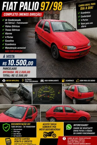 Fiat Palio EL 1.5 MPI 2P E 4P (álcool) 1998
