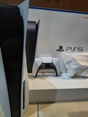 PS5 com leitor 2 controles - Caixa completo