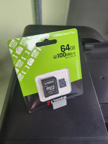 CARTÃO MICRO SD KINGSTON 64GB - NOVO