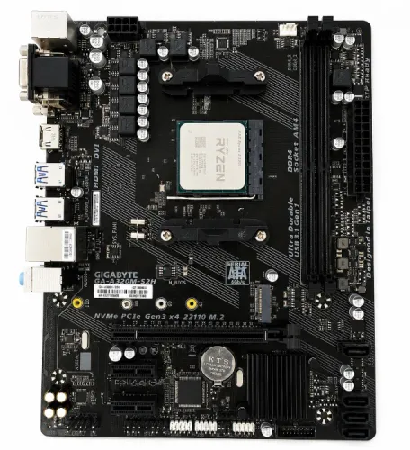 Kit Ryzen 5 3600 + Placa-mãe Gigabyte GA-A320M-S2H