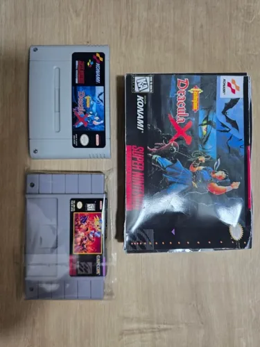 Jogos Super Nintendo Dracula X e Final Fight Paralelos