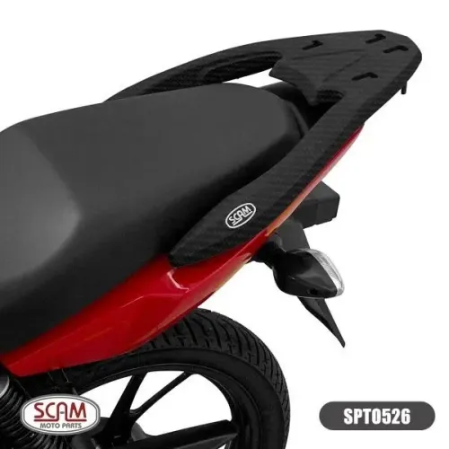 SUPORTE BAÚ SUPERIOR SCAM FIBER FORCE - HONDA FAN 125/150/160