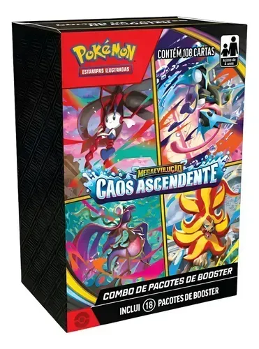 Cartas Pokémon Booster Box Coleção Caos Ascendentes
