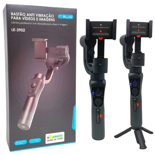 Gimbal estabilizador de imagem modelo pro it blue le3902 Lacrado
