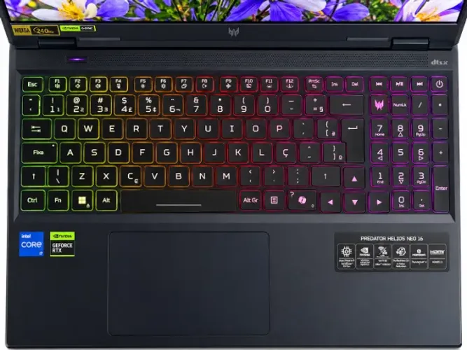 Acer Predator Helios Neo 16 | RTX 4070 | i7 14ª Geração | 32GB RAM | SSD 2TB