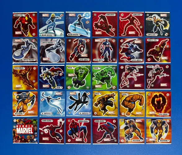 Tazos Stamps Marvel Elma Chips Excelente