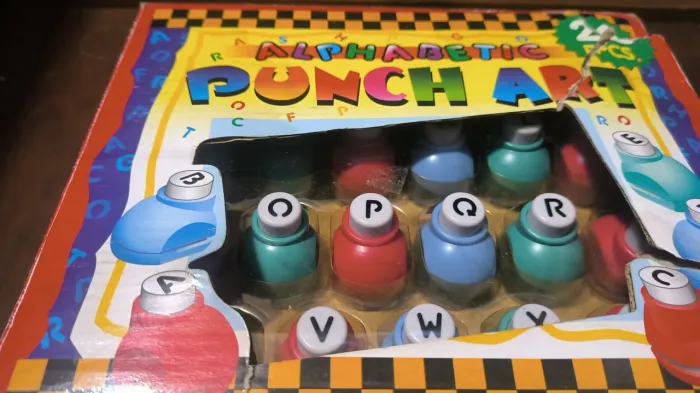 Lote Kit Furadores De Papel Artesanato Punch Art Letras E Números