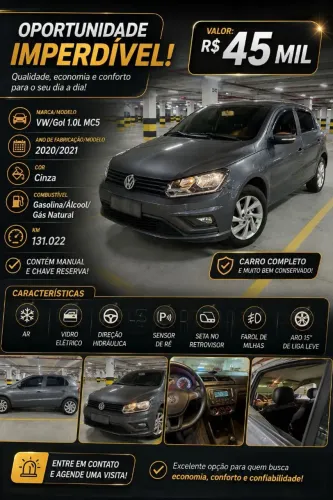 Volkswagen Gol Geração VII 1.0 12V Flex Mec. 4P 2021