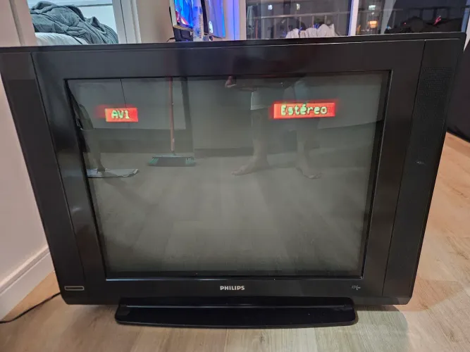 TV de tubo da Philips Ultra Slim - CRT - Funcionando menos de 29 polegadas
