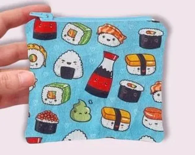 Porta moedas de sushi
