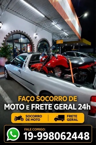 Socorro de moto e frete geral 24h