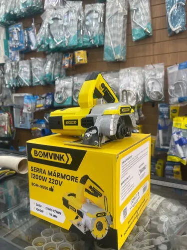 Serra Mármore BOMVINK 1200W 220V 110mm - Nova, Nunca Usada