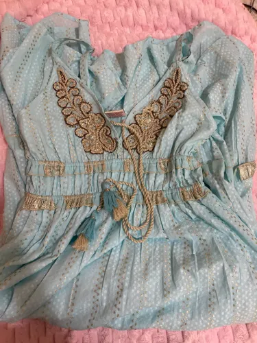 Vestido indiano azul