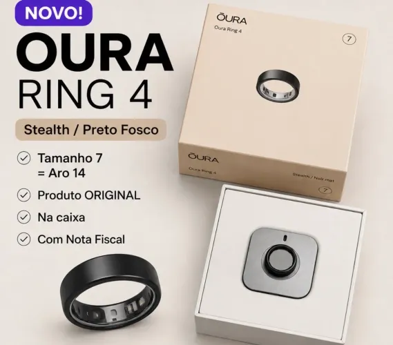 Vendo Oura Ring 4 - Novo, na caixa