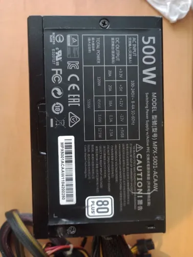 Fonte 500w cooler master