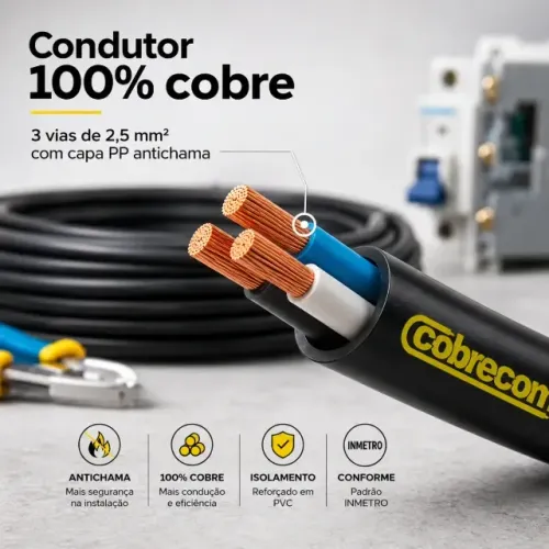 CABO PP 3x6MM² cobrecom