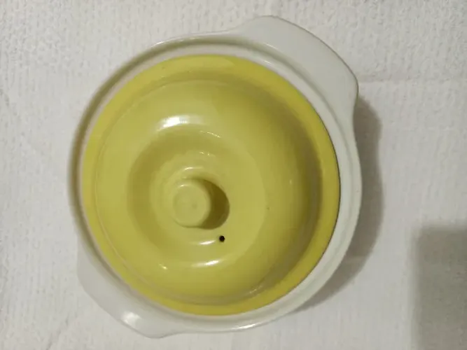 Mini Panela de Cerâmica amarela 16cm