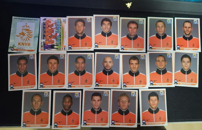 Kit completo figurinhas seleção holanda copa 2010