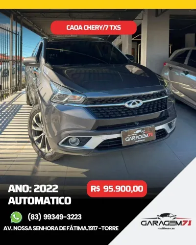 Chery Tiggo 7 TXS 1.5 16V Turbo Flex Aut. 2022