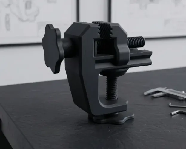 Morsa De Bancada Articulada 3d - Torno De Mesa Ajustável
