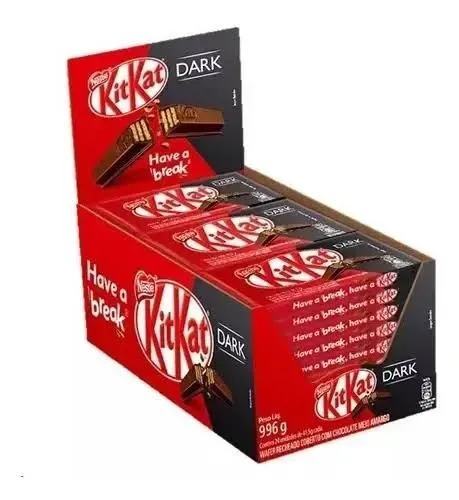 Caixa Chocolate Kit Kat Dark 24u