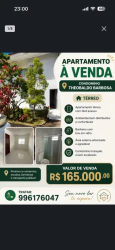 APARTAMENTO NO CONDOMÍNIO THEOBALDO BARBOSA