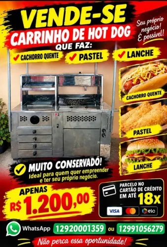 Carrinho de hot dog