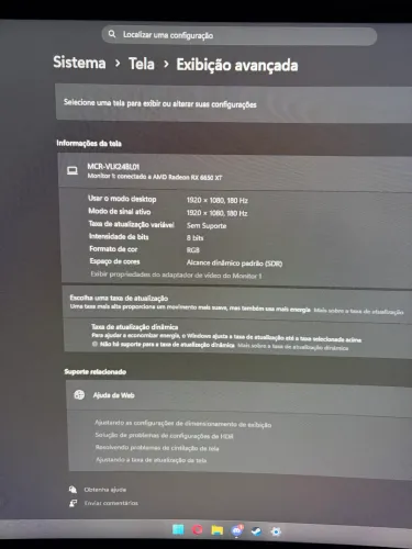 Monitor mancer 180hz 24 polegadas 