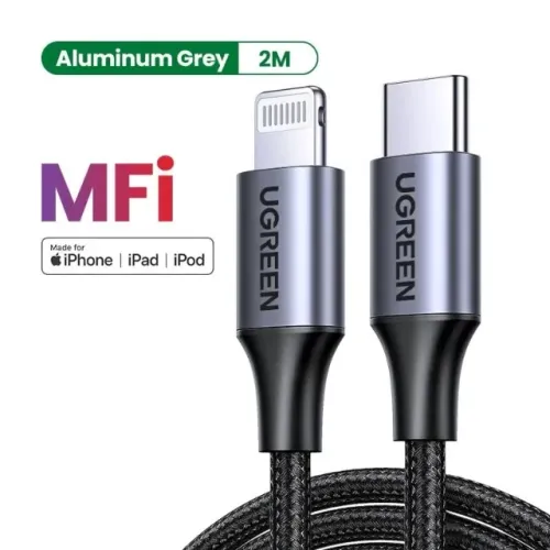 Cabo Lightning Ugreen 20 Watts PD - MFI - 2 Metros