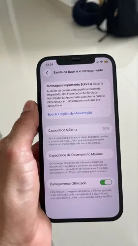 Vendo iPhone 12 em ótimas condições e com nota fiscal