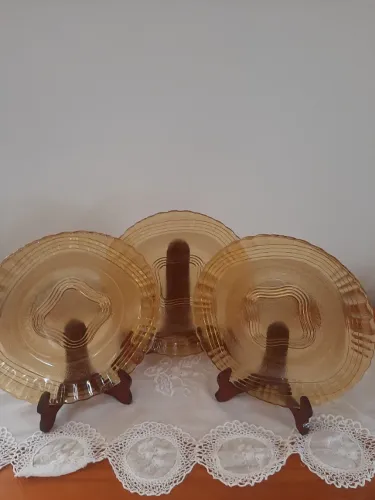 Pratos rasos Wheaton âmbar