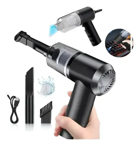 Mini Aspirador De Pó Sem Fio 3 Em 1 Recarregável Com Filtro 