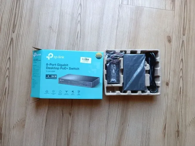 Switch TP-Link TL-SG1008P PoE+ Gigabit 8 portas 64W