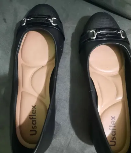 Sapato preto Usaflex