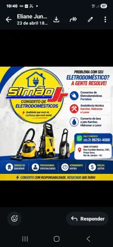 Técnico para lavadoras de alta pressão