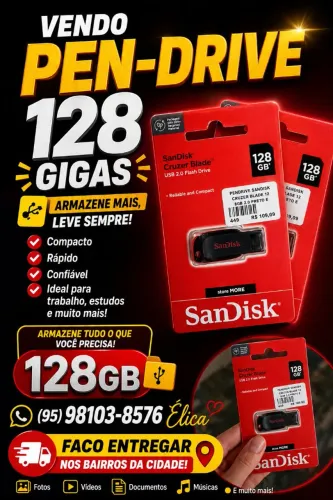 Vendo pen-drive 128gigas
