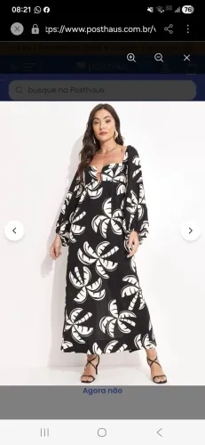 Vestido de manga Farm coqueirada
