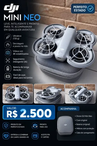 DJI NEO À VENDA - PERFEITO ESTADO!