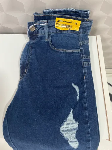 Calça jeans feminina sawary modelo skinny ajustada tamanho 46