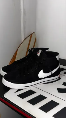 Nike Court Legacy Mid Original Preto/Branco ? Usado 1x