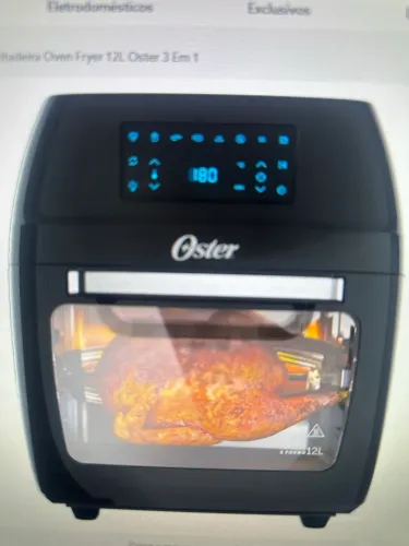 Fritadeira oven fryer 12L oster 3 em 1