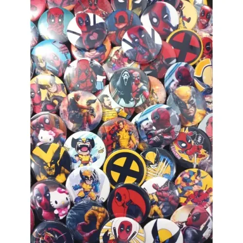 Bottons Deadpool e Wolverine - Marvel X Men Broche Geek HQ Logan MCU - NerdDog Store